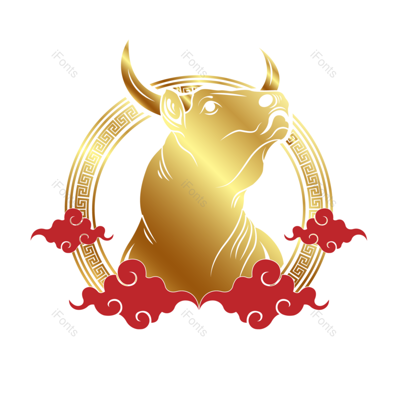 装饰图片,素材元素,动物PNG,金色免抠素材